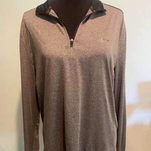 Men's Greg Norman for Tasso Elba Grey Quarter-Zip Pullover